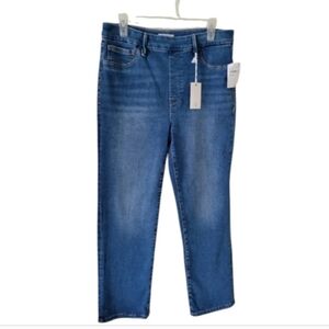 Good American Blue Straight Leg Jeans for Effortless Style